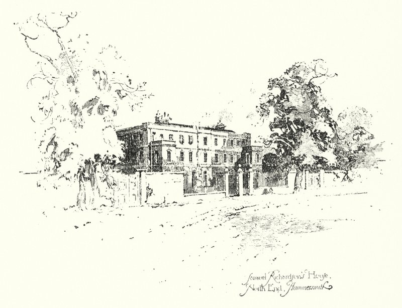 Maison de Samuel Richardson, North End, Hammersmith - Herbert (after) Railton