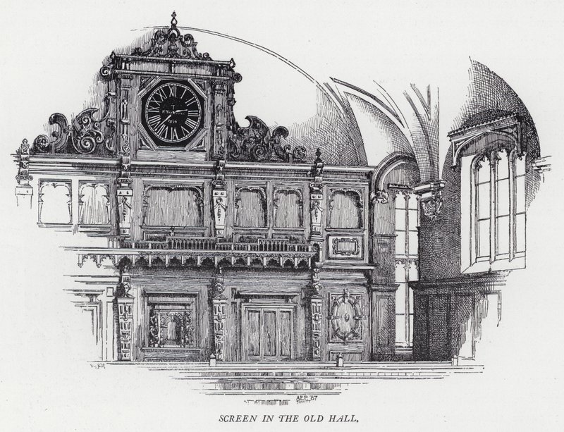 Écran dans le vieux hall - Herbert (after) Railton