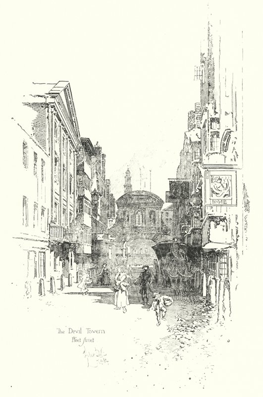 Le Devil Tavern, Fleet Street, à l