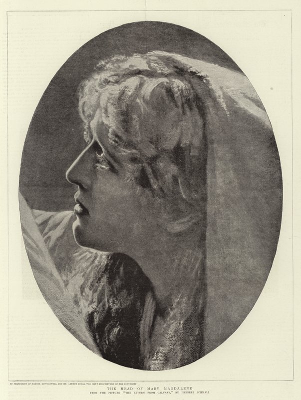 La Tête de Marie-Madeleine - Herbert Gustave Schmalz