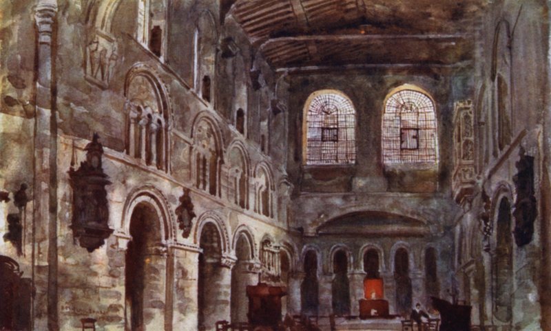 Intérieur de Saint-Barthélemy avant restauration - Herbert Menzies (after) Marshall