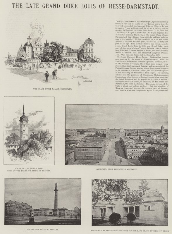 Feu le grand-duc Louis de Hesse-Darmstadt - Herbert Railton