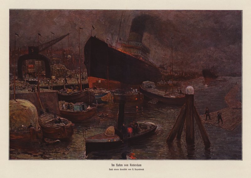 Dans le port de Rotterdam - Herman Heijenbrock