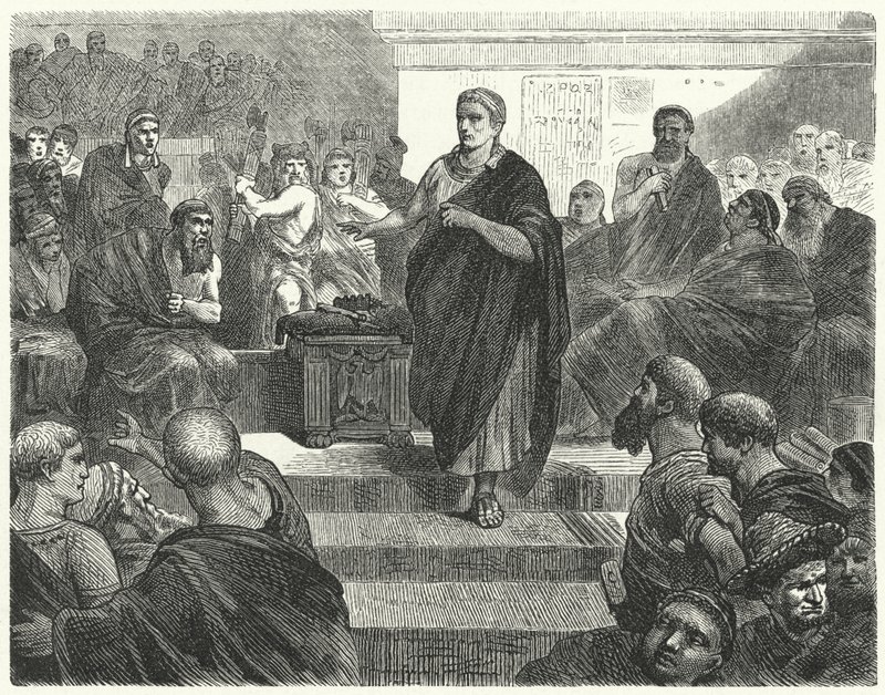 Sulla démissionne en tant que dictateur de Rome, 81 av. J.-C. - Hermann Vogel