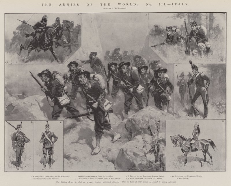 Les armées du monde, Italie - Hermanus Willem Koekkoek