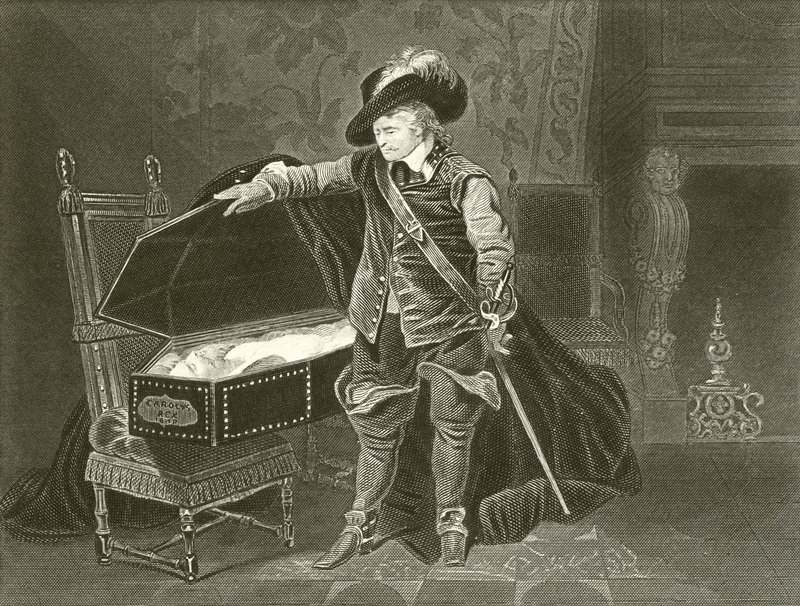 Cromwell regardant le corps de Charles Ier - Hippolyte Delaroche