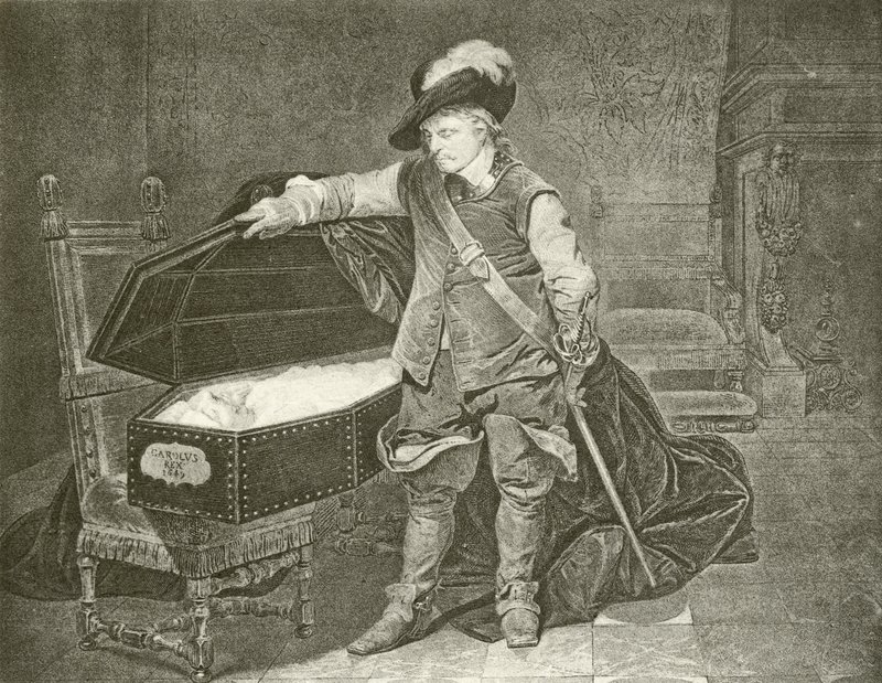 Oliver Cromwell regardant le cadavre du roi Charles I - Hippolyte Delaroche
