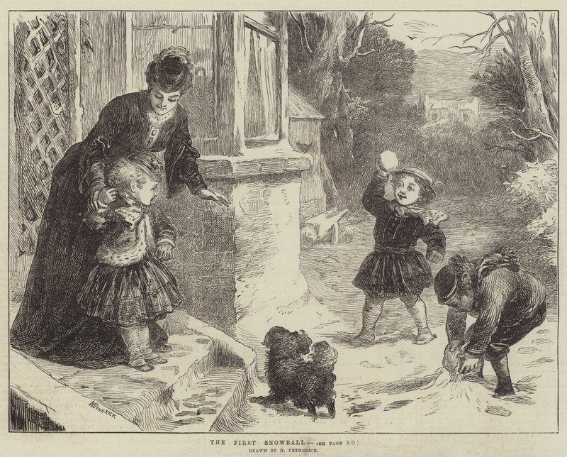 La première boule de neige - Horace Petherick