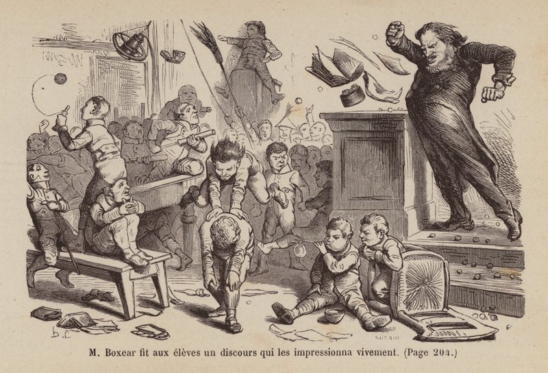 Illustration pour Un Bon Petit Diable (gravure) - Horace (after) Castelli