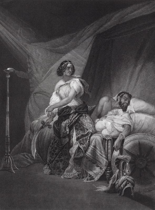 Judith et Holopherne, Judith, Ch 13, v 4, 7 (gravure) - Horace (after) Vernet
