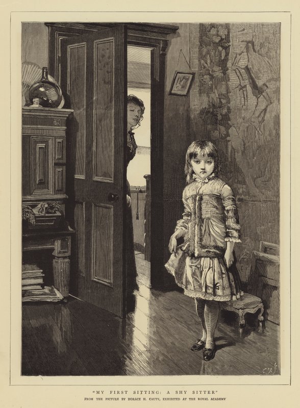 Ma première séance, un modèle timide - Horace Henry Cauty
