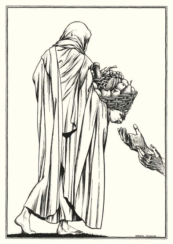 Illustration du Sermon sur la montagne (gravure) - Horace J. Knowles