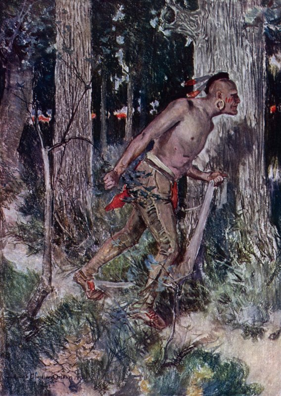 Illustration pour La Cour de Miles Standish par Henry Wadsworth Longfellow - Howard Chandler (after) Christy