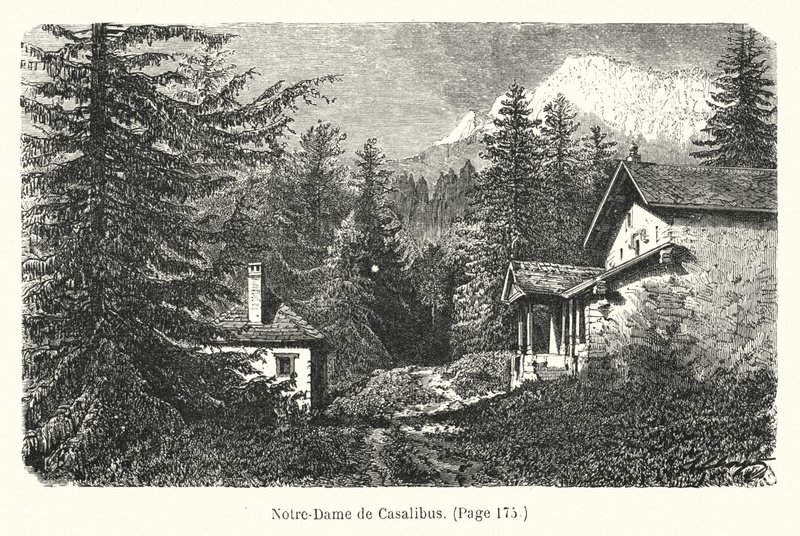Illustration pour Les Deux Robinsons de la Grande-Chartreuse (gravure) - Hubert Clerget