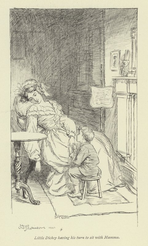 Illustration pour Amos Barton par George Eliot - Hugh Thomson