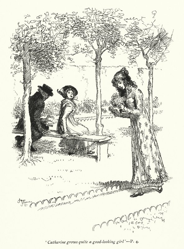 Illustration pour Northanger Abbey de Jane Austen - Hugh Thomson