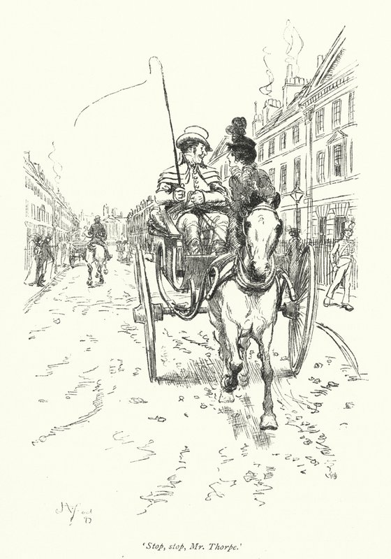 Illustration pour Northanger Abbey de Jane Austen - Hugh Thomson