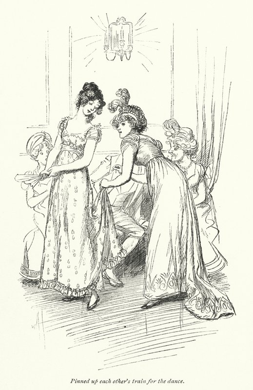 Illustration pour Northanger Abbey de Jane Austen - Hugh Thomson