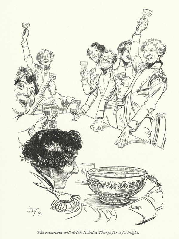 Illustration pour Northanger Abbey de Jane Austen - Hugh Thomson