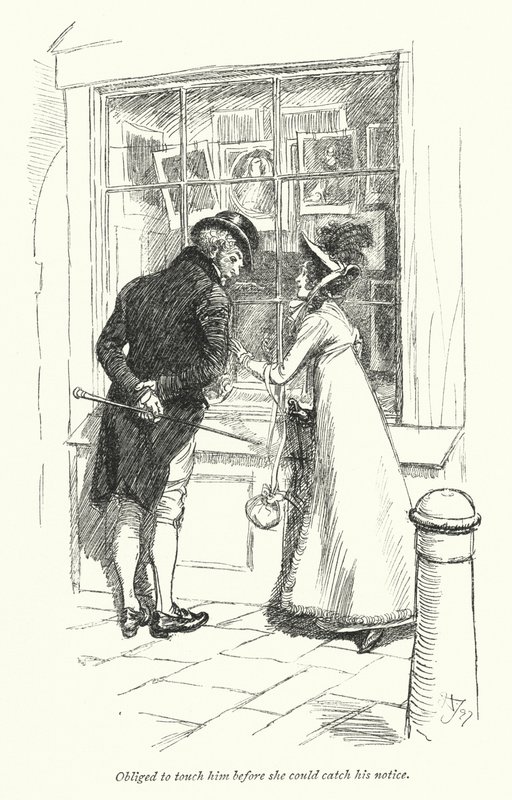 Illustration pour Persuasion de Jane Austen (lithographie) - Hugh Thomson