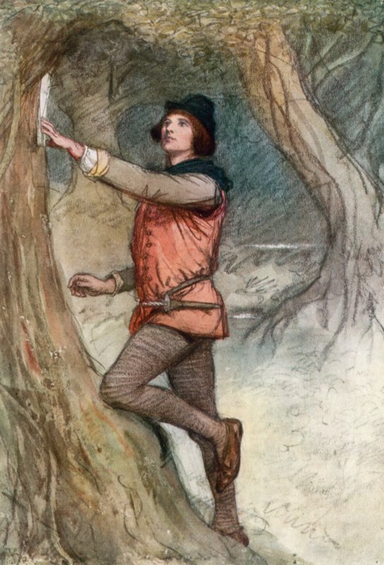 Illustration pour Comme il vous plaira de Shakespeare - Hugh Thomson