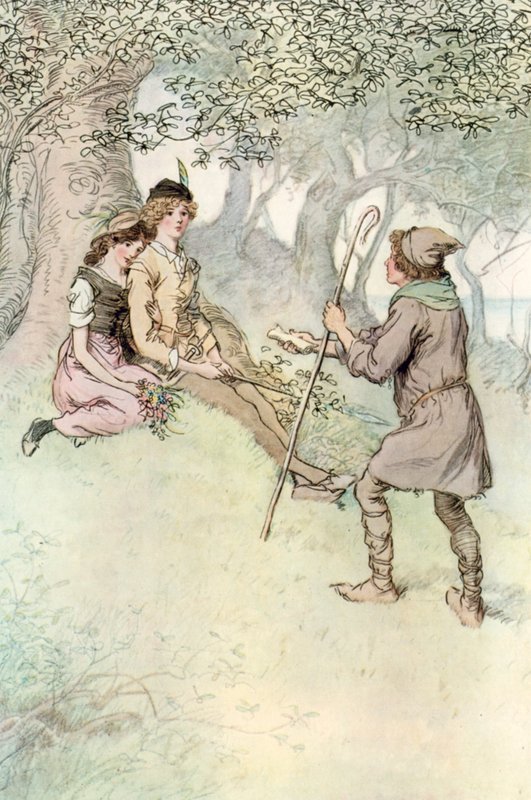 Illustration pour Comme il vous plaira de Shakespeare - Hugh Thomson