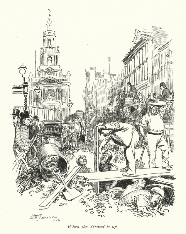 Londres : Quand le Strand est en travaux - Hugh Thomson