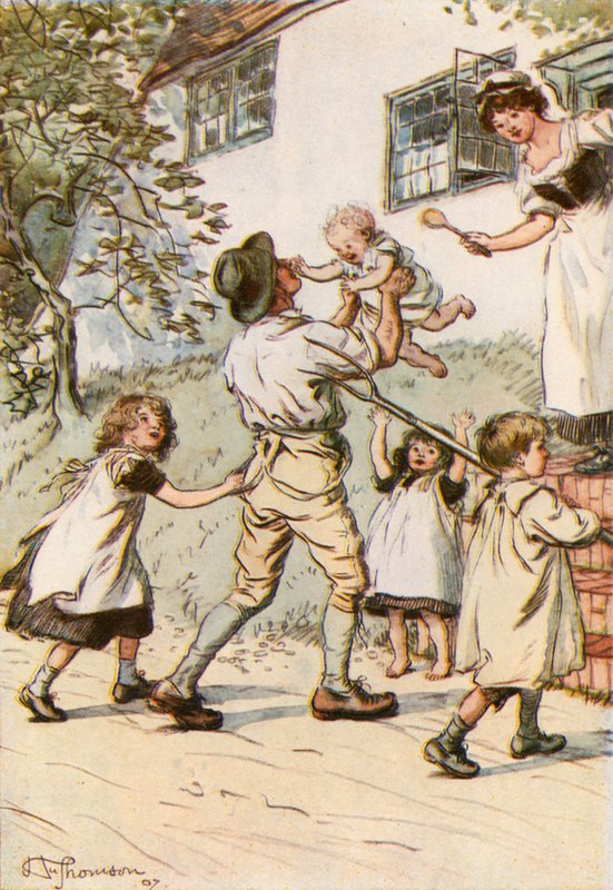 Le Père dont le retour est salué par de jeunes voix - Hugh Thomson