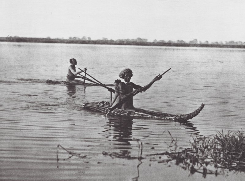 Afrique : Radeaux Shilluk - Hugo Adolf Bernatzik
