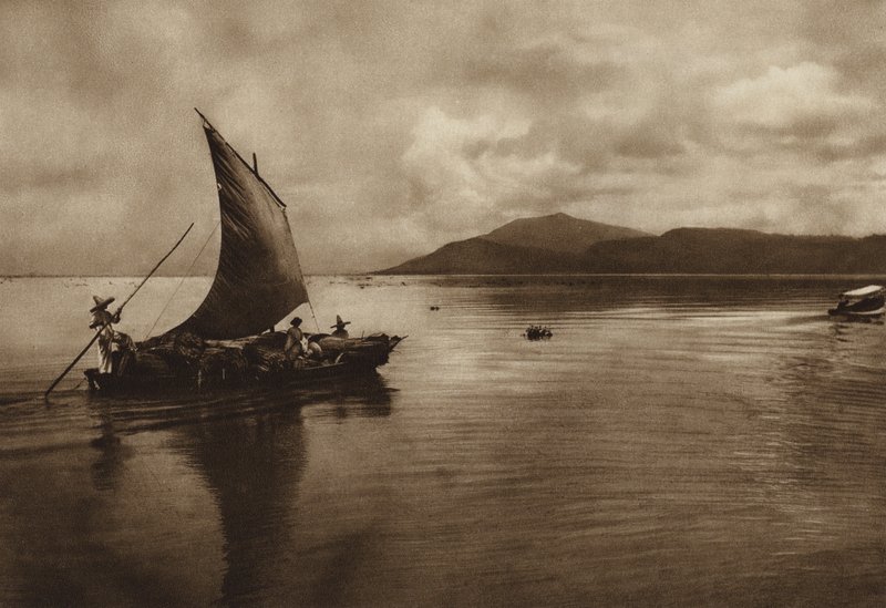Mexique : Lac Chapala (photo n/b) - Hugo Brehme