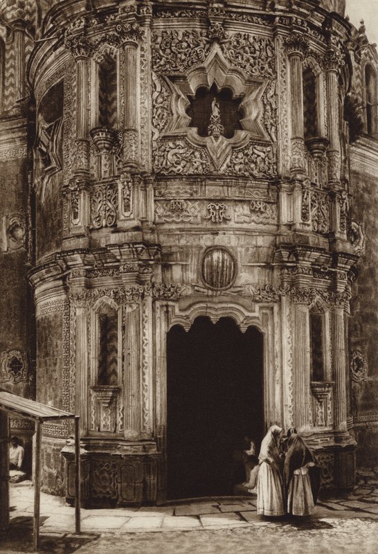 Mexique : Guadalupe Hidalgo, Capilla del pozo (photo n/b) - Hugo Brehme