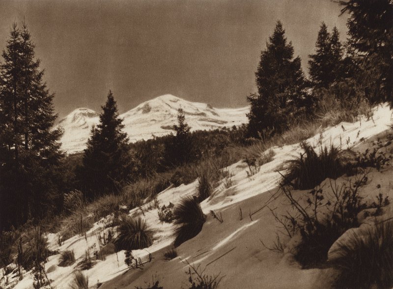 Mexique : Iztacihuatl (photo n/b) - Hugo Brehme