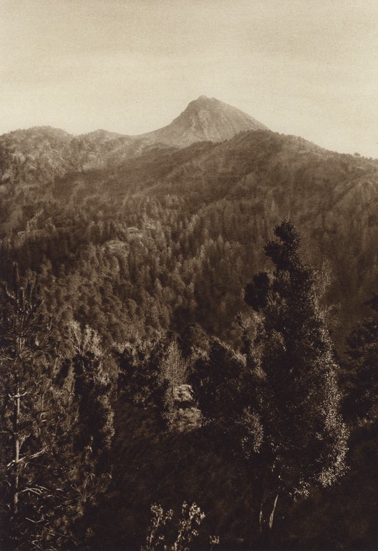 Mexique : Nevado de Colima, vue partielle (photo n/b) - Hugo Brehme