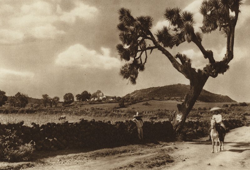 Mexique : Patzcuaro, El Calvario, Etat de Michoacan (photo n/b) - Hugo Brehme