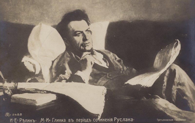 Portrait du compositeur russe Mikhail Glinka, 1887 - Ilya Efimovich Repin