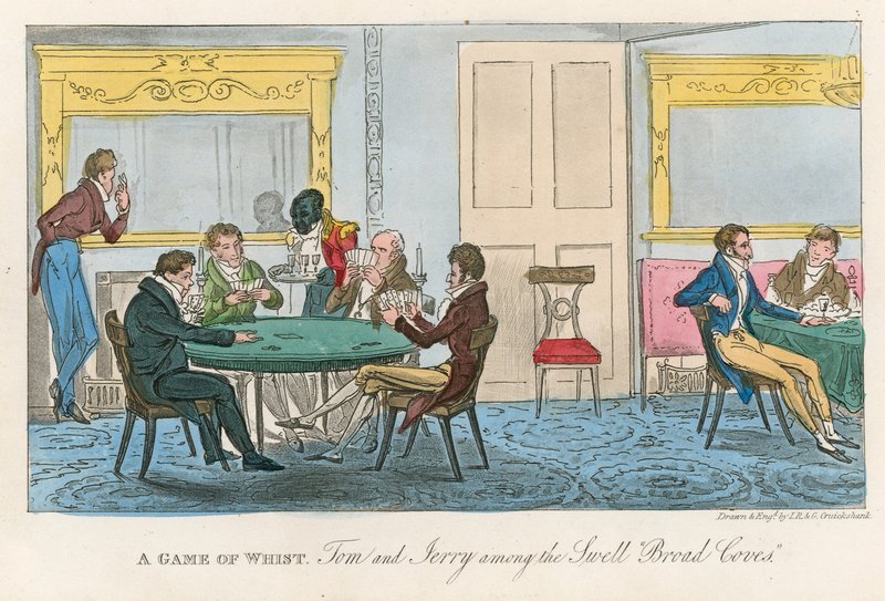 Une partie de whist; Tom et Jerry parmi les grands - Isaac, Robert and George Cruikshank