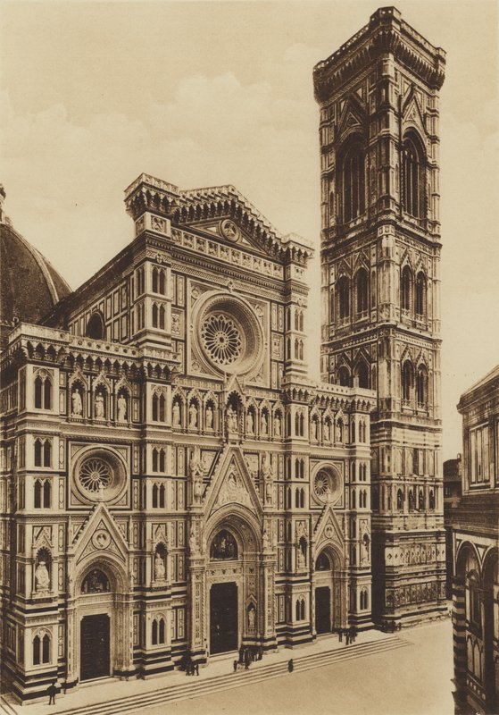 Florence : La façade de la cathédrale, Arch De Fabris et del Moro - Italian Photographer