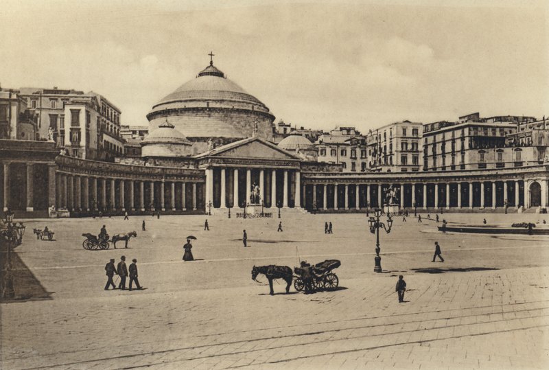 Naples : Église Saint-François de Paule (photo n/b) - Italian Photographer