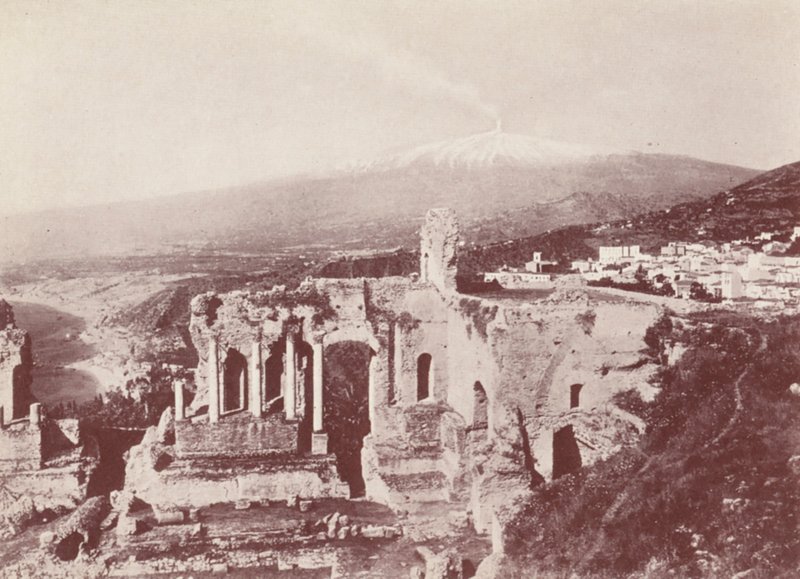 Sicile : Théâtre grec, Taormina (photo n/b) - Italian Photographer