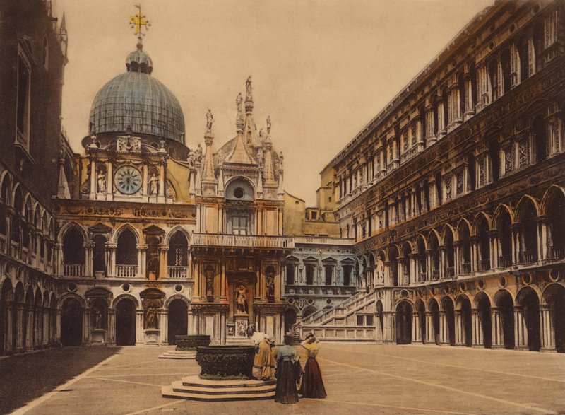 Venise / Venise : Cour du Palais des Doges (photo couleur) - Italian Photographer