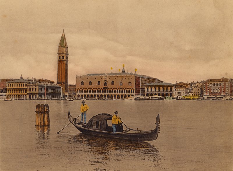 Venise / Venise : Panorama et Gondole (photo couleur) - Italian Photographer