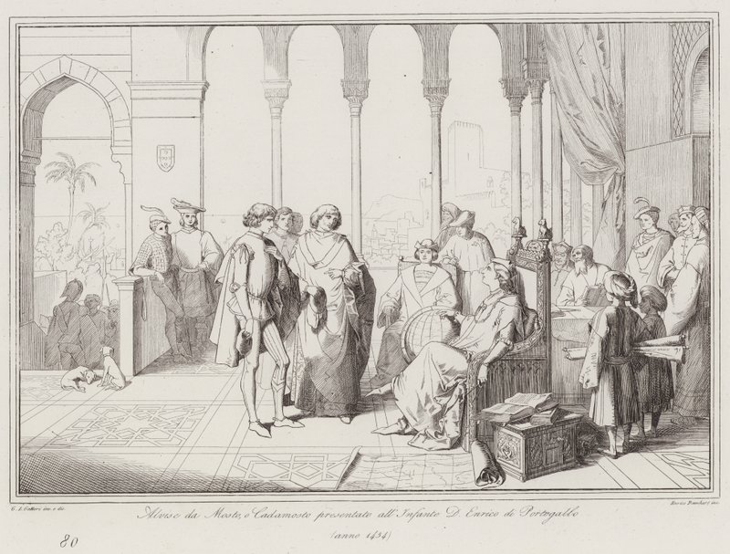Alvise da Mosto, ou Cadamosto présenté à l