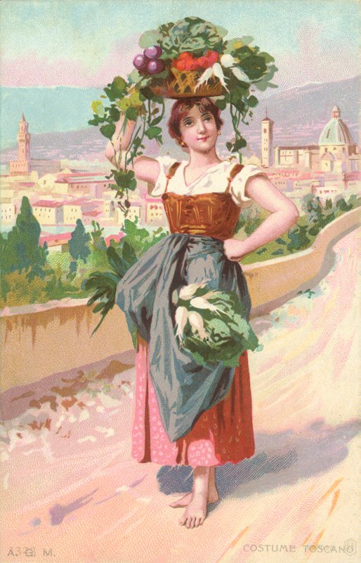 Costume toscan (chromolitho) - Italian School