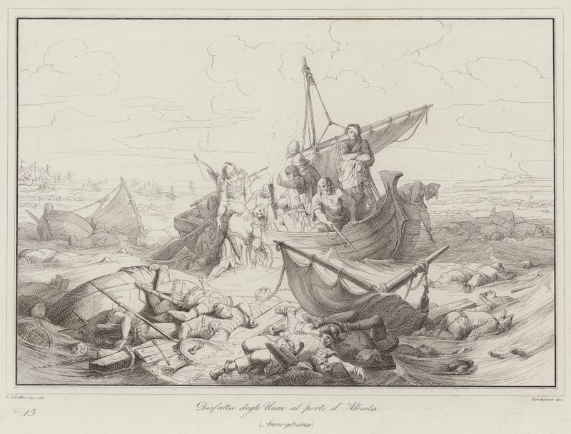 Défaite des Huns au port d