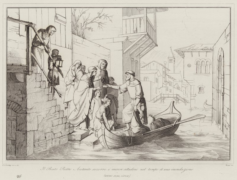 Le Bienheureux Pietro Acotanto secourt les citoyens misérables lors d