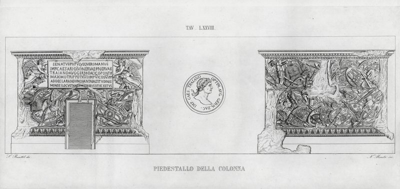 La Colonne Trajane (gravure) - Italian School