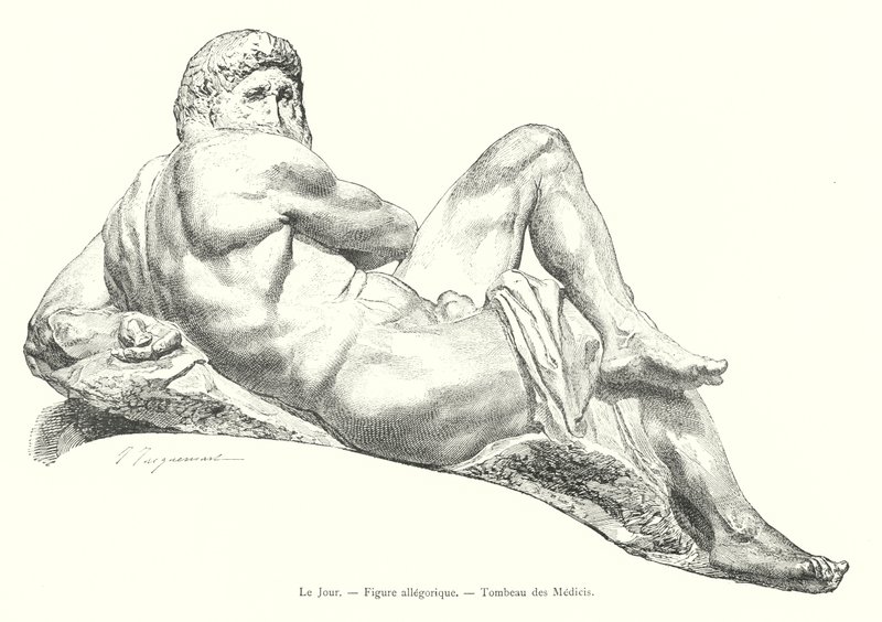 Le Jour, Figure allégorique, Tombeau des Medicis - Italian School