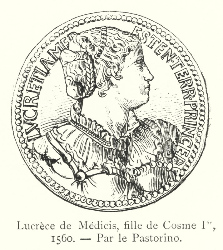 Lucrèce de Médicis, fille de Cosme Ier - Italian School