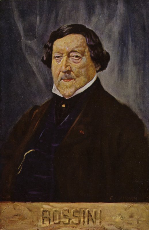 Portrait de Gioachino Rossini - Italian School