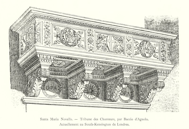 Santa Maria Novella, Tribune des Chanteurs, par Baccio d